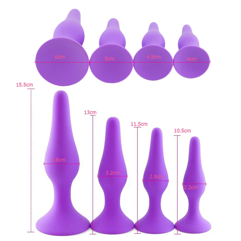 Sex Toys Silicone Anal Plug for Beginner Prostate Stimulator Butt Adult Products Masturbator Man Woman | Красота и здоровье