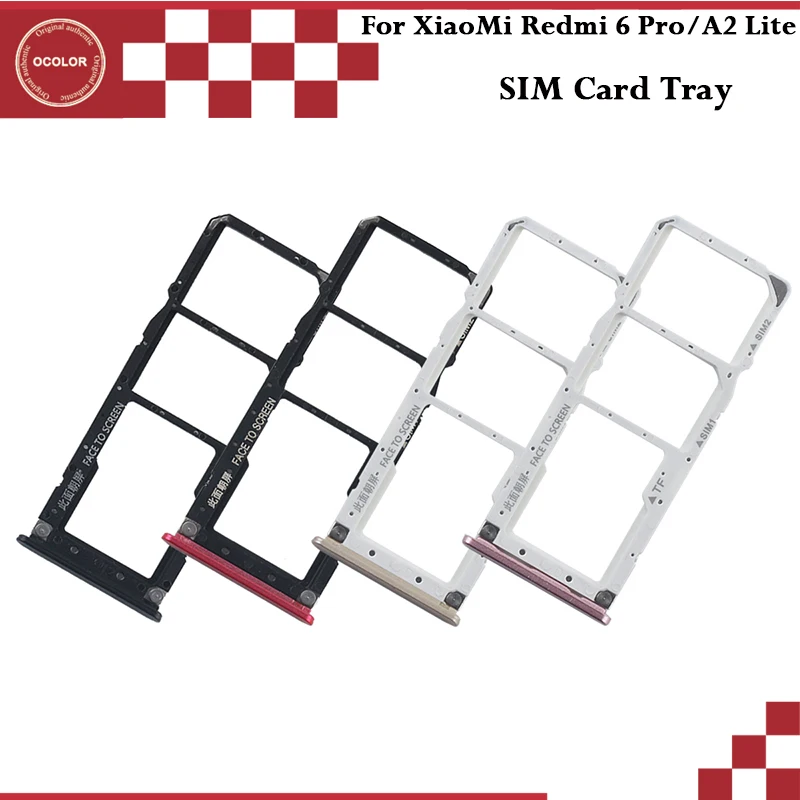 Ocolor для Xiao mi Red 6 Pro слот sim карты держатель SD адаптер запасная часть Xiaomi A2 Lite лоток