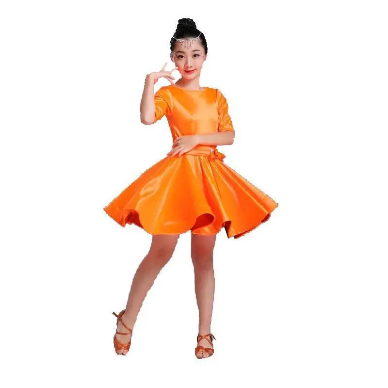 Современное платье для латиноамериканских танцев девочек детей Самба