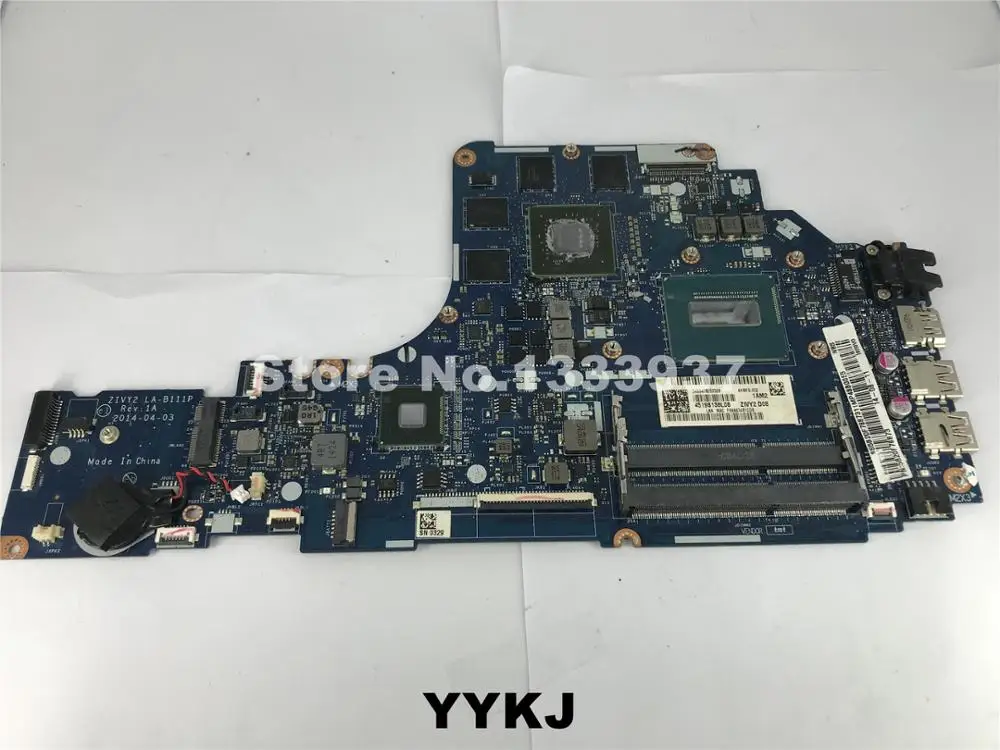Материнская плата ZIVY2 LA-B111P для ноутбука Lenovo с процессором i7 GTX 960M 4 ГБ 100%
