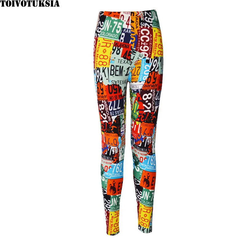 

TOIVOTUKSIA Women Leggings Black Pants Sexy Women Fashion Print Leggings 2016 Spring Women leggins Black Milk Pattern