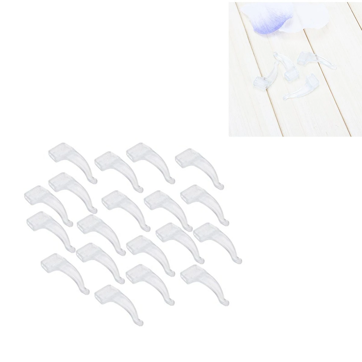 20 пар мягких силиконовые очки противоскользящие амбушюры (прозрачные) |