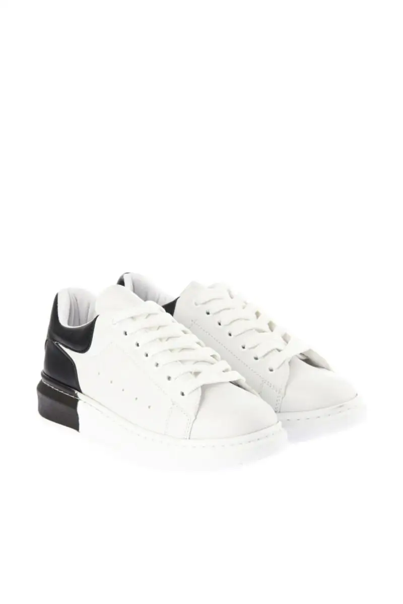 Soho Women Fashion White Platform Casual Shoes Mixed Black Chunky Trainer Sports Sneaker 12618 | Обувь