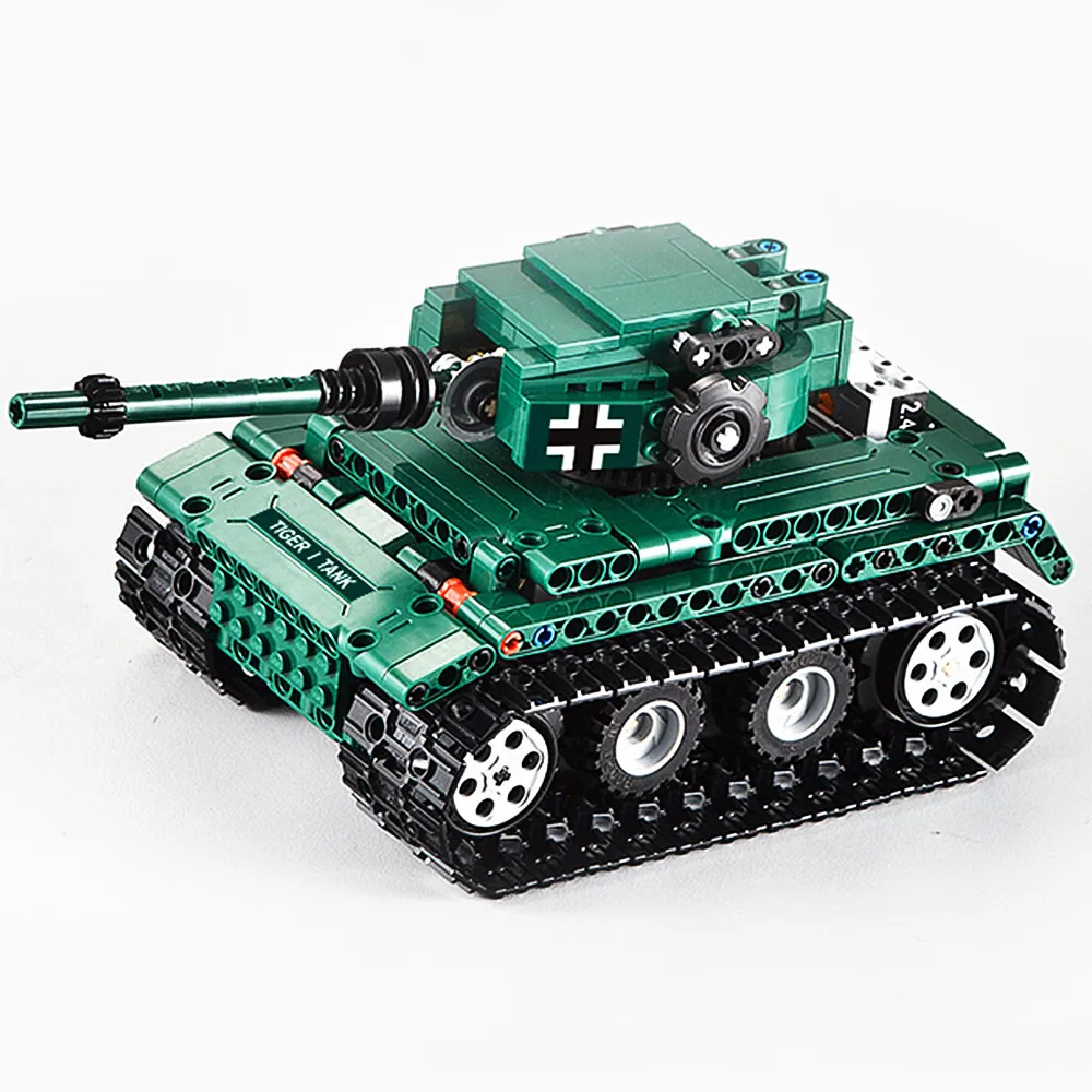 Ww2 RC танки тигра строительные блоки Technic World War 2 военная модель немецкой армии