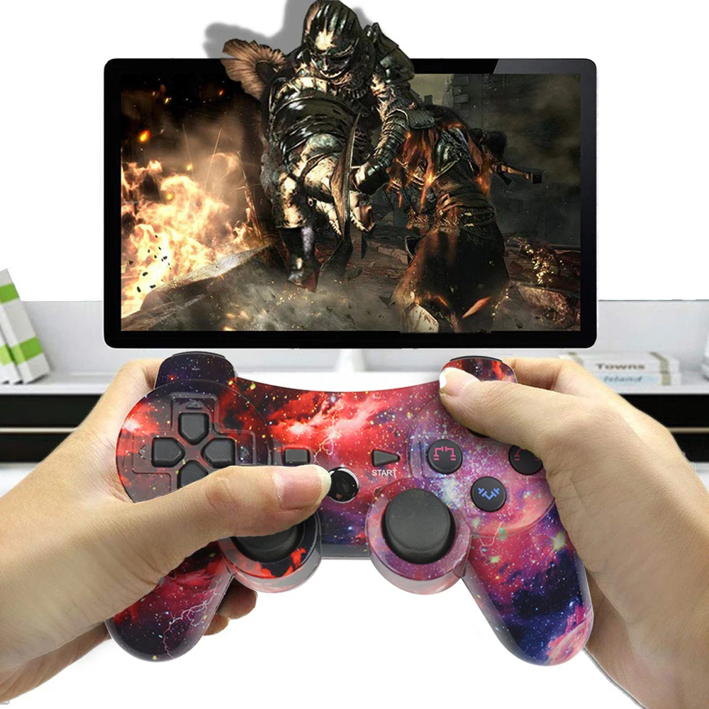 Лучшая цена новый цвет очень быстрый красный Bluetooth-контроллер для SONY PS3 геймпад Sony