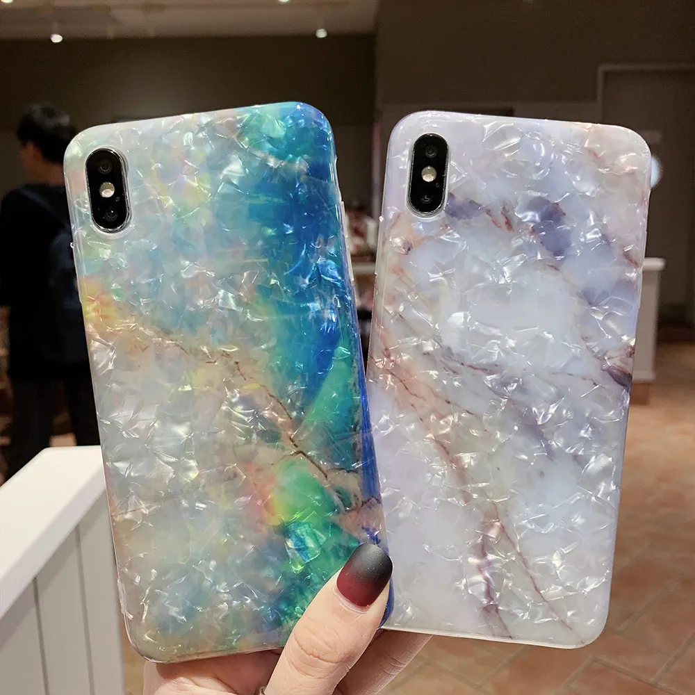Мягкий чехол KISSCASE IMD Conch для Huawei P20 P30 Mate 20 10 Pro Bling Marble телефона P Smart Plus Nova 3i |