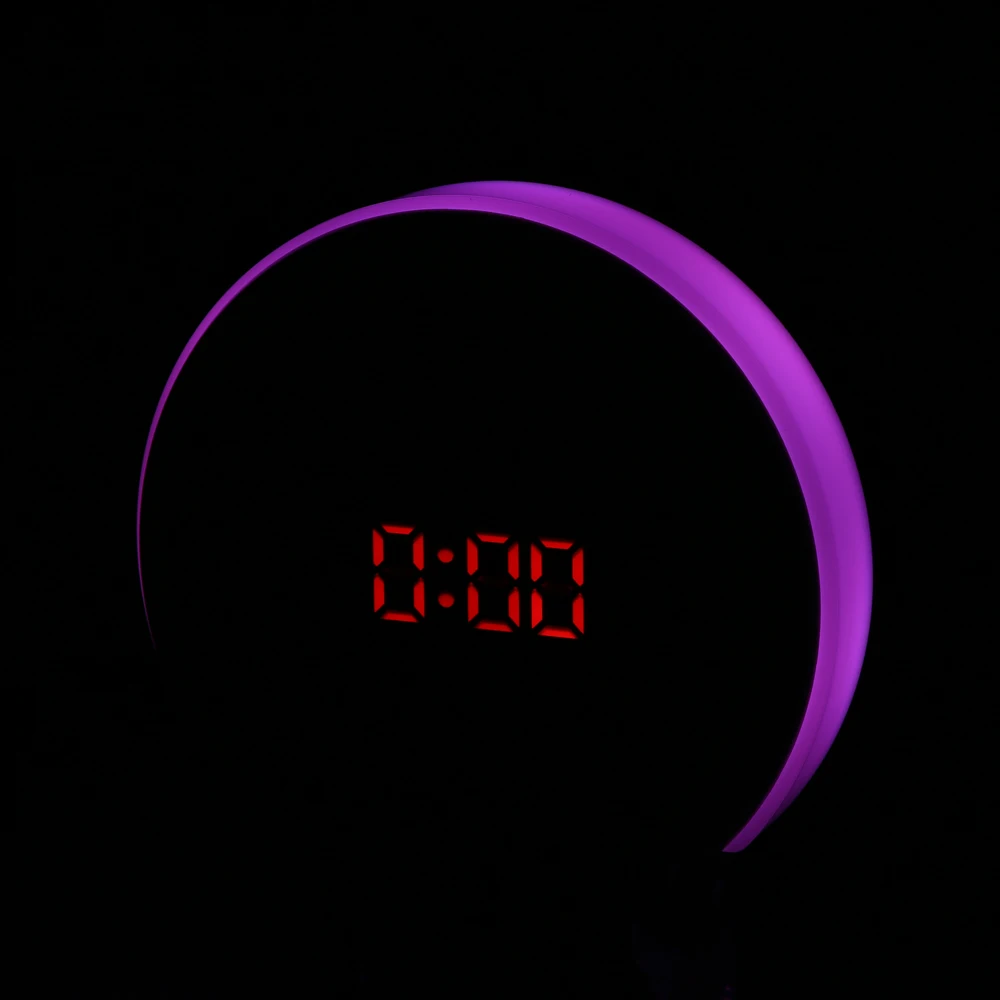 TS-S22 LED Mirror Clock Alarm and Snooze Temperature Display RGB Light | Дом и сад
