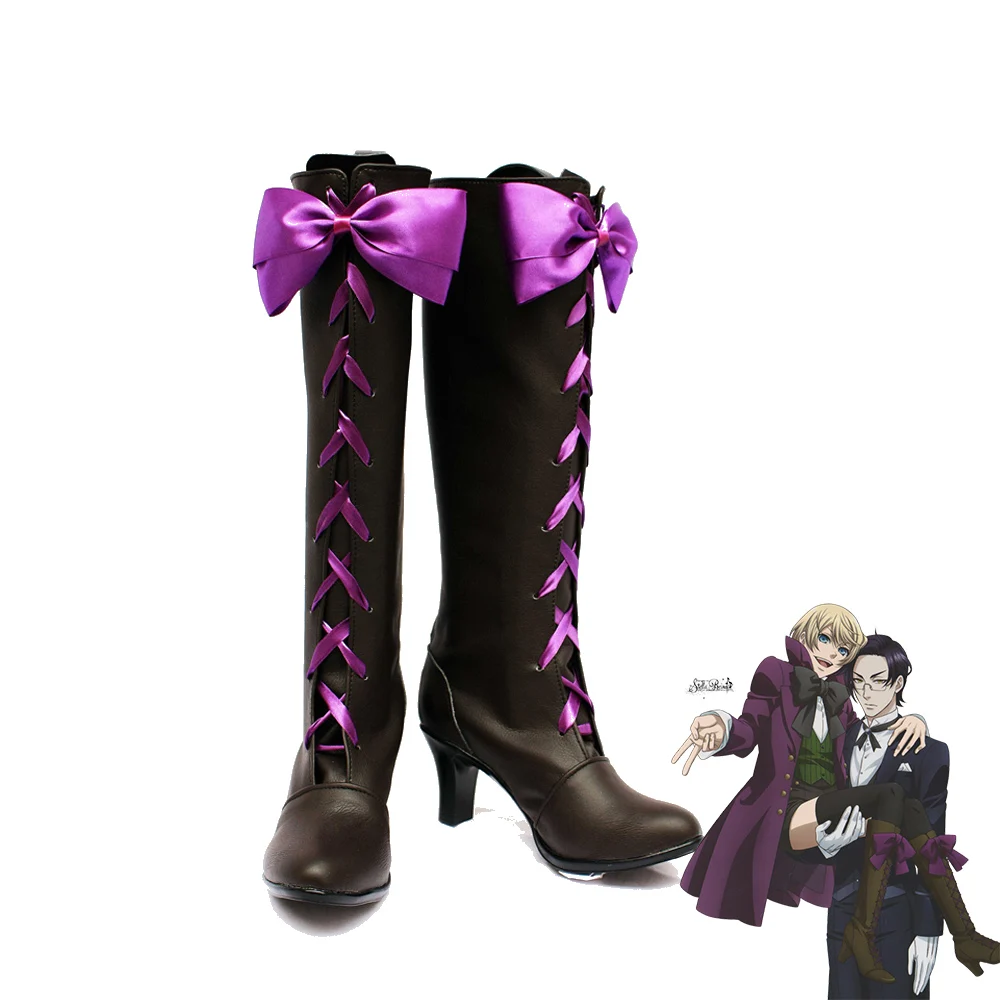 

Обувь для косплея черного Батлера II 2 Alois Trancy, изготовленные на заказ