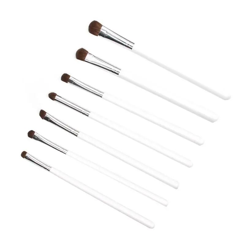 7 Horse Hair Makeup Brush Set Blush Loose Powder Eye Shadow Beauty Tools Multi-functional Girls Must Beginners | Красота и здоровье
