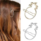 LNRRABC женская заколка для волос, шпильки для волос с ананасами, модные ювелирные изделия из сплава, милые аксессуары для волос с фруктами для девочек, простой головной убор с отверстиями, 1 шт.