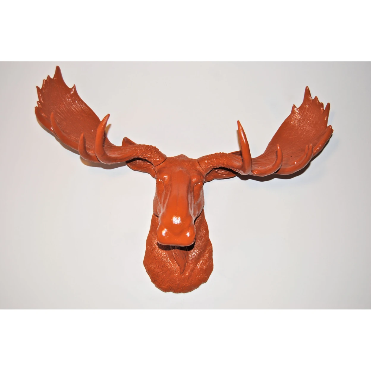 Сгоревший оранжевый лосиная голова Faux Taxidermy Moose M2020|Статуи и скульптуры| |