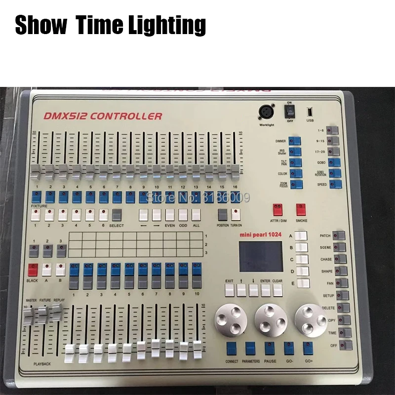 

New arrival mini Pearl 1024 Controller DMX 512 console professional for XLR-3 led par beam moving head DJ light