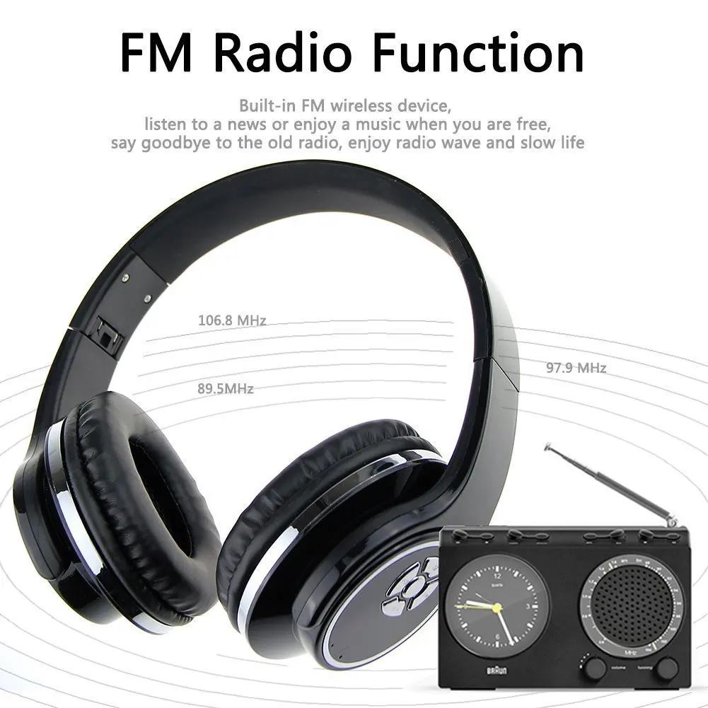 HOPESTAR bluetooth наушники 2 в 1 динамик с микрофоном Складной FM радио музыка MP3 MP4
