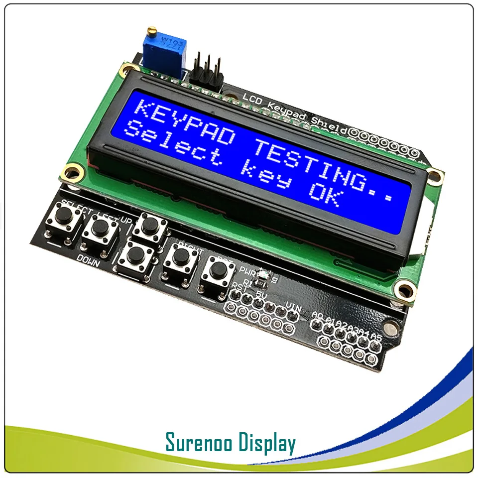 162 16X2 1602 символьный ЖК модуль экран LCM с клавиатурой щит для Arduino Duemilanove UNO MEGA2560