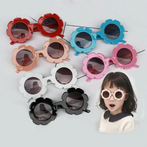 Summer Flower Pot Sunglasses Kids Shades Children Toddlers Girls Round UV400 Protection | Игрушки и хобби