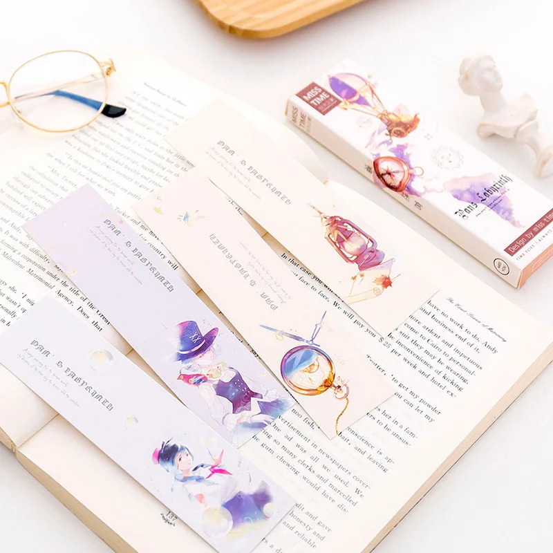 30 шт./кор. Новинка маркеры для книг милые лабиринты закладки Kawaii бумага Bookmarks
