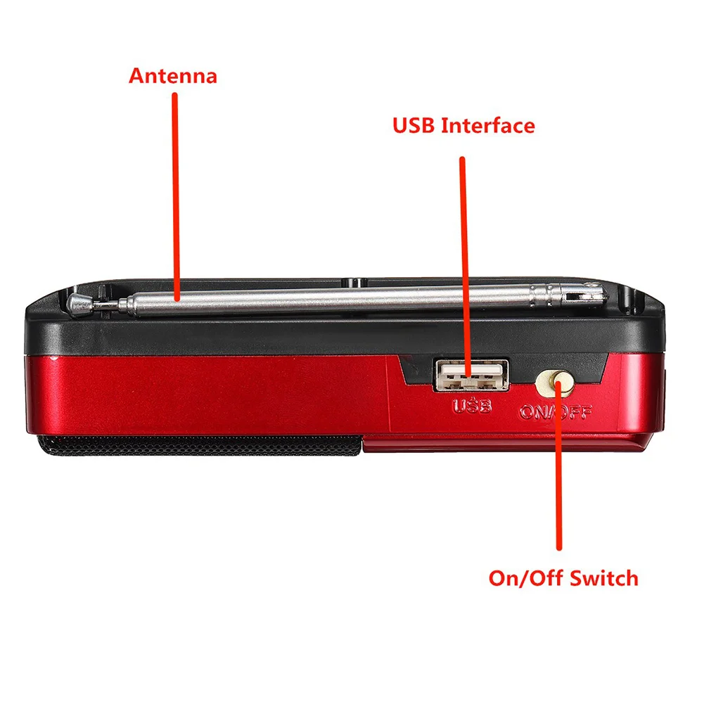 Радио Ручной портативный динамик usb зарядка мини FM цифровой многофункциональный