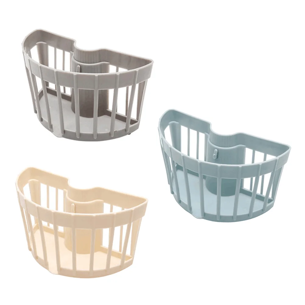 3 шт. корзина для хранения пластиковый Регулируемый зажим трубы воды на стойке