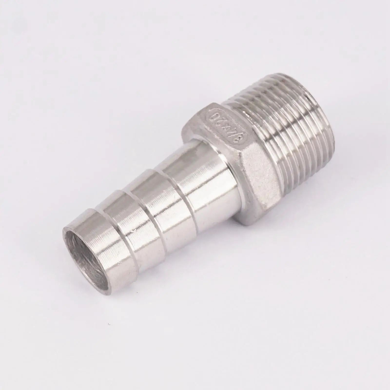 1/2 &quotBSPT Male x 12 мм шланг с зазубриной 304 фитинги из нержавеющей стали коннектор для