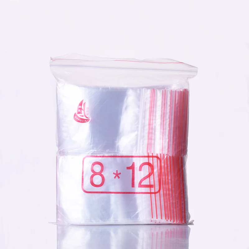 Ziplock bag,8*12cm,Plastic bag,Clip bag food bag,Sticky pocket,About 400 pieces per pack