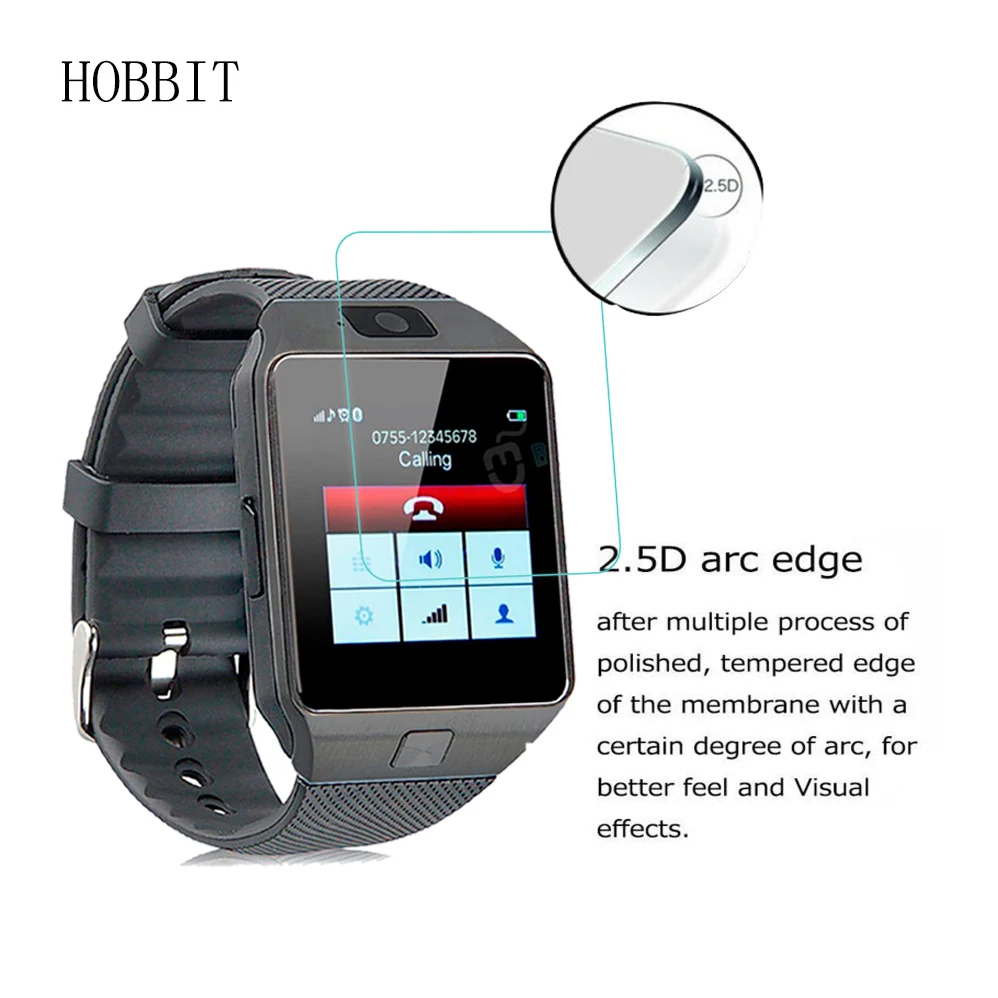 2 шт./упаковка Защитное стекло для смарт часов DZ09 VG18 0 3 мм 2.5D|screen protector|screen protector