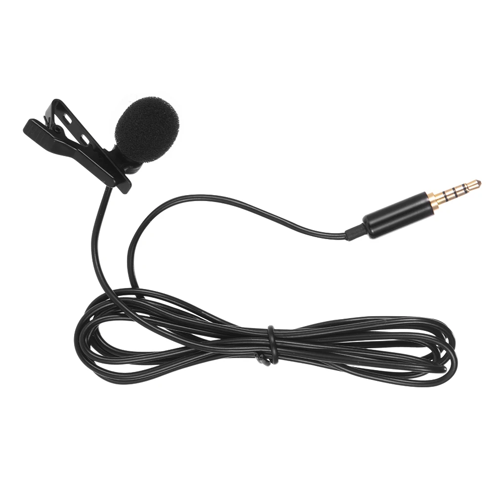 Lavalier Lapel Omnidirectional Clip-on Microphone Mic for iPhone X 8P Smartphone Tablet Laptop Cameras 3.5mm Audio Plug Devices |