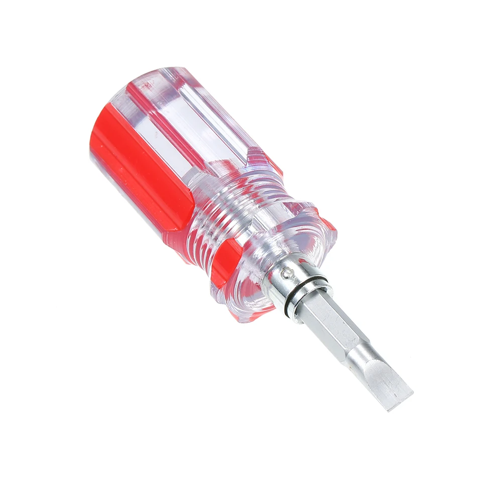 

Mini Transparent Dual-Purpose Screwdriver Manual Phillips and Slotted Stubby Screwdrivers