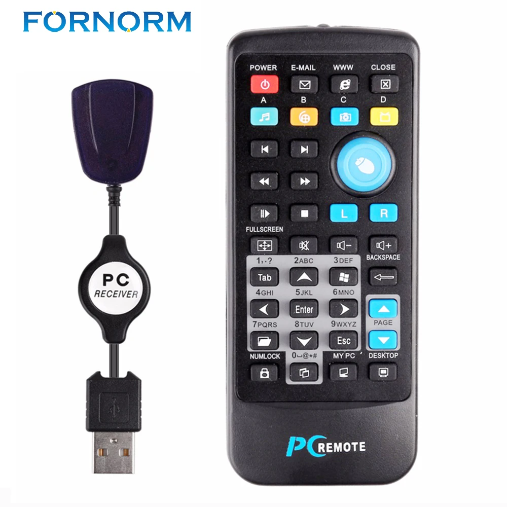 Беспроводной пульт дистанционного управления для ПК Fornorm медиацентр USB