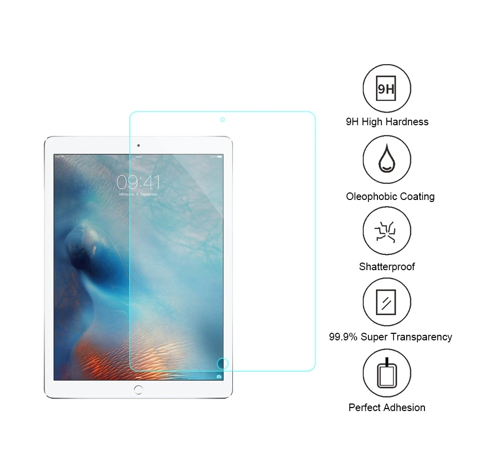 KISSCASE Премиум протектор экрана из закаленного стекла для iPad Air 1 2 Mini 3 4 защитный