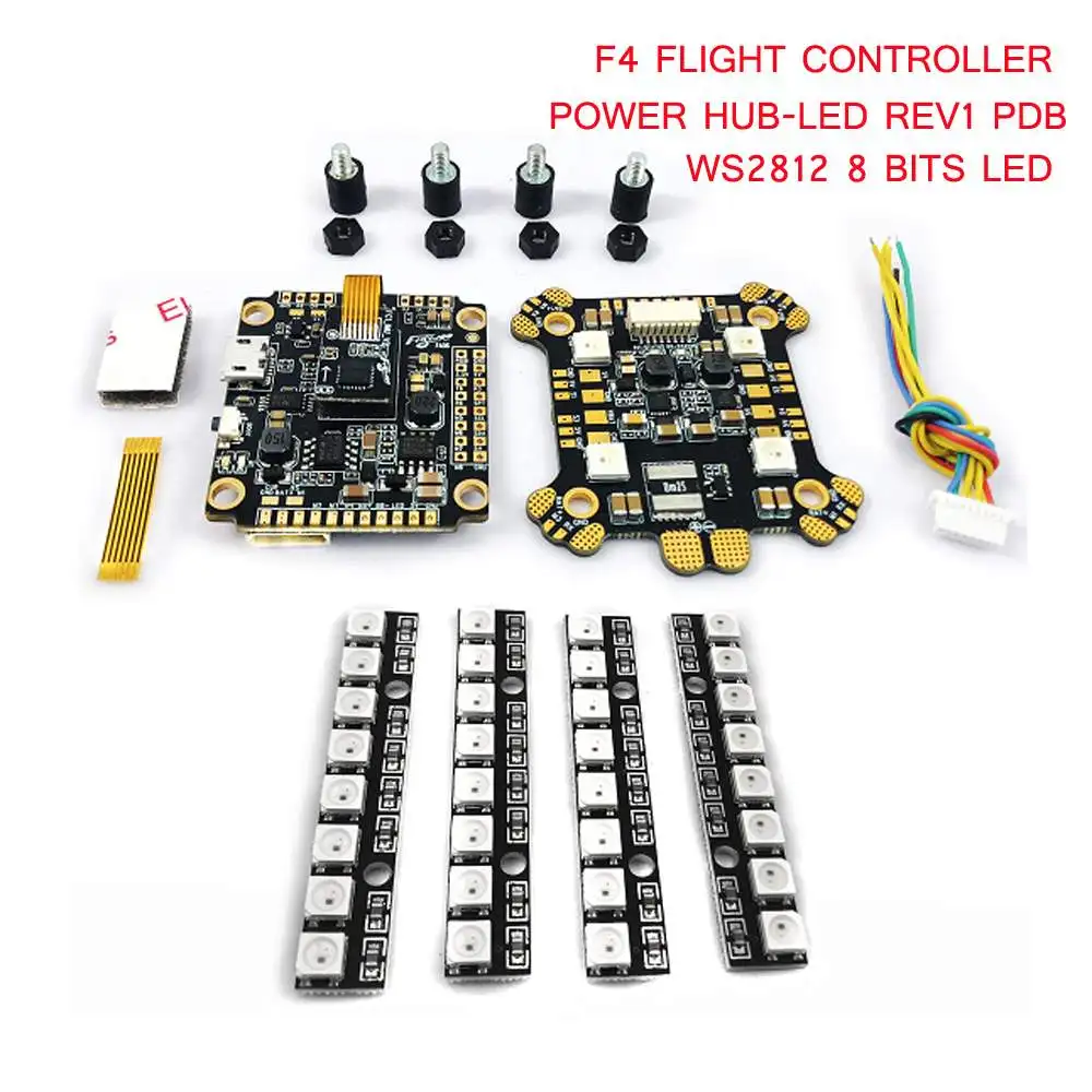 Новый FLYWOO F405 F4 Полет контроллер OSD 5 V 9 BEC ICM20689 и блок питания-светодиодный Rev1 PDB WS2812
