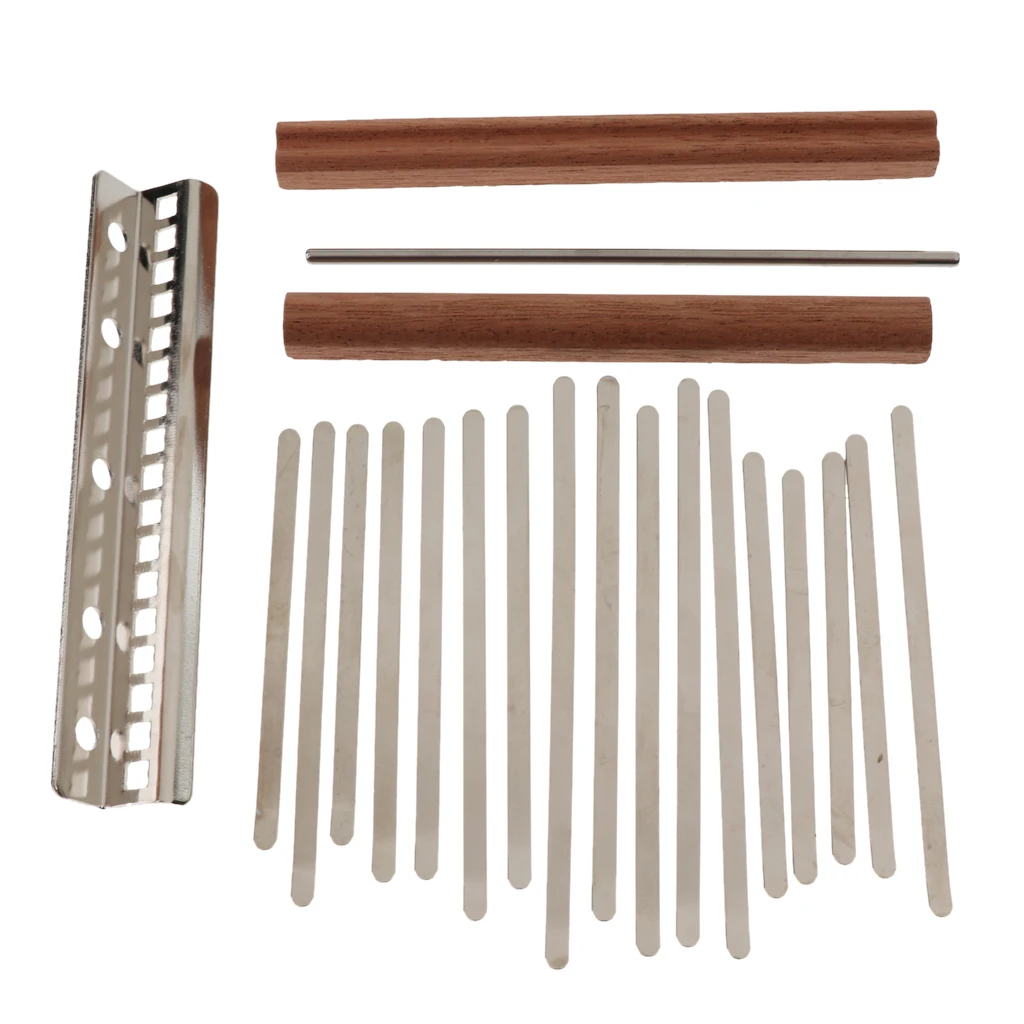 Tooyful 17 Key Kalimba Making Finger Piano Mbira Keys + Bridge для производителей DIY Tool Thumb набор