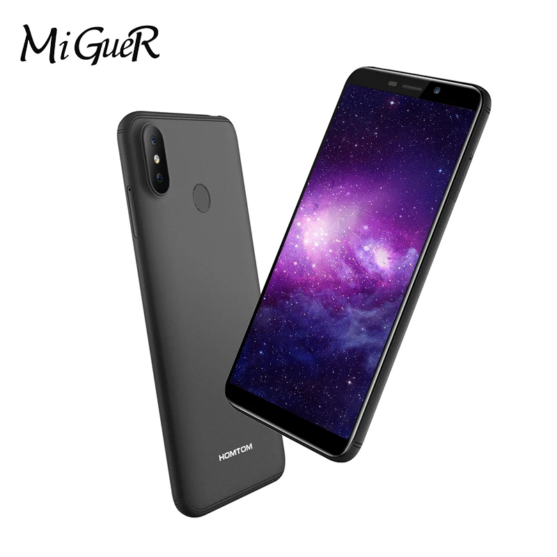 HOMTOM C1 5 &quotдюймов 18:9 HD Экран мобильного телефона MT6580 4 ядра 1 GB + 16 Dual SIM Face ID