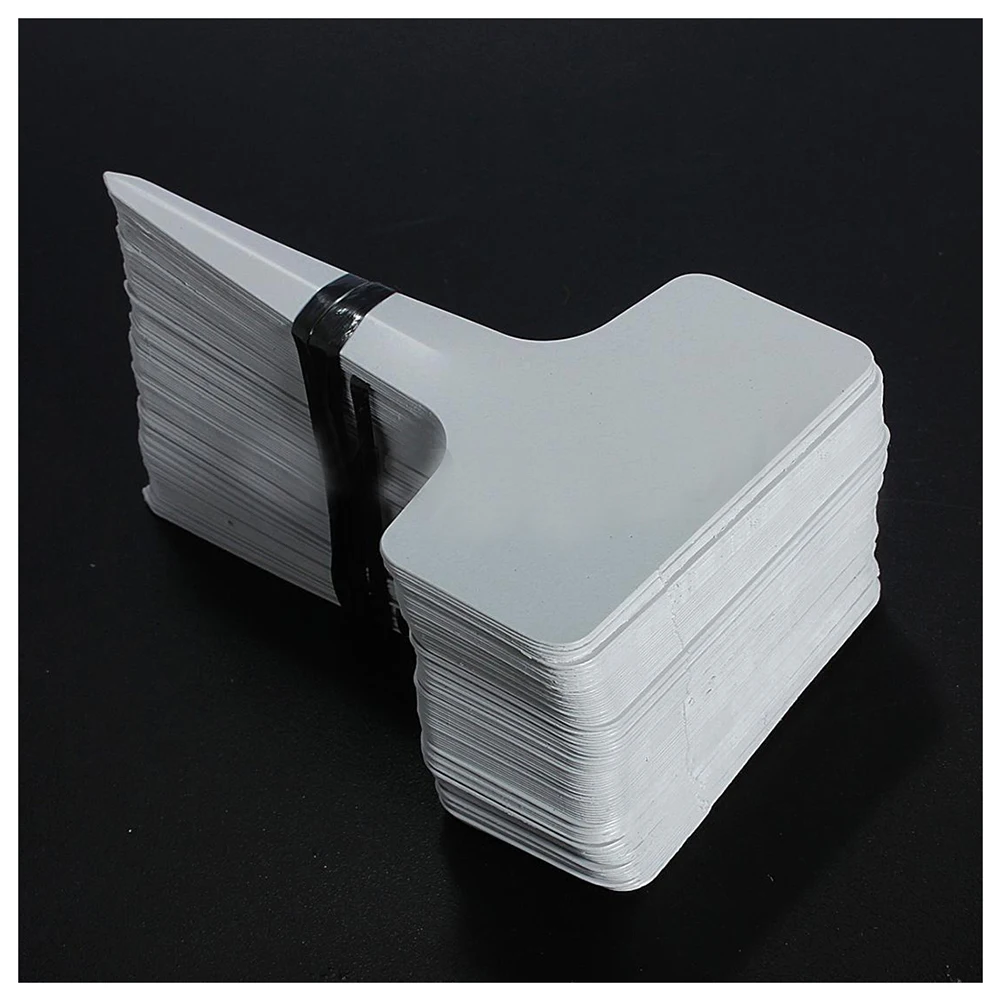 New 100pcs 6x10 см Пластиковые Т образные бирки для растений Маркеры детские садовые