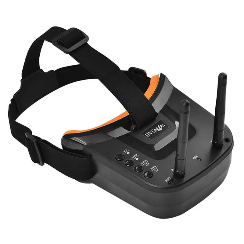 Мини FPV очки 3 дюйма 480x320 дисплей двойная антенна приема 5 8G 40CH с аккумулятором для