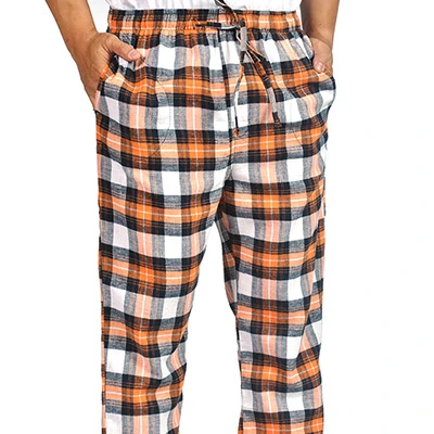ProTouch мужские супер мягкие фланелевые клетчатая Пижама Эластичный шнурок