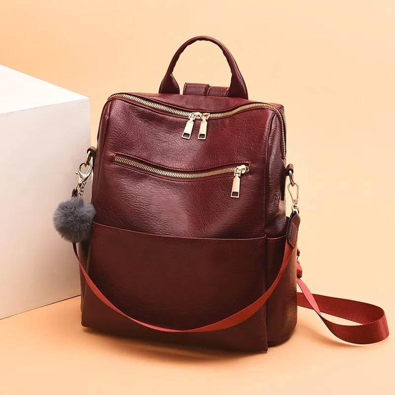 2019 женские кожаные рюкзаки для девочек Sac A Dos Femme рюкзак элегантный дизайн Back Pack