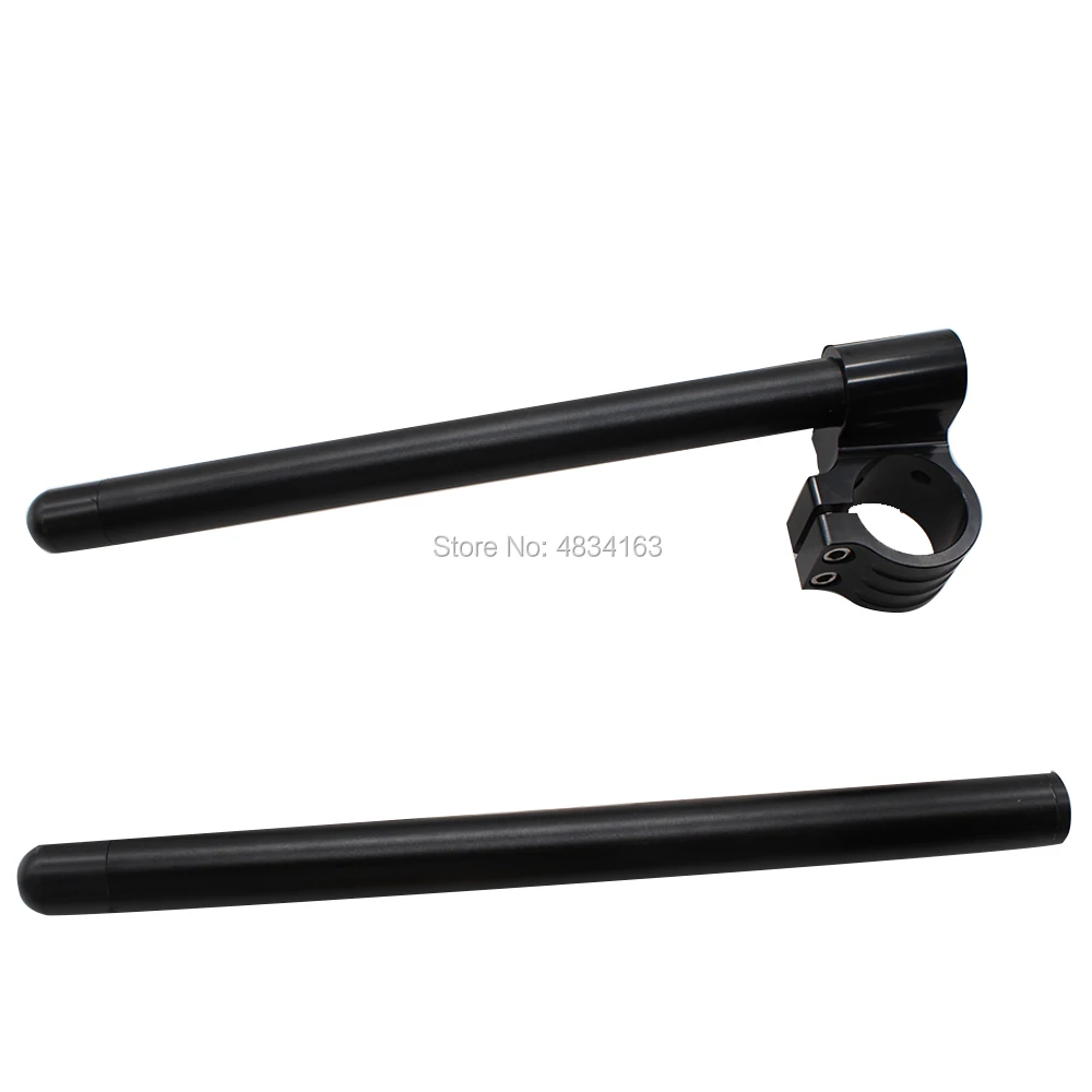 

7/8'' 22MM 31/32/33/35/36/37/39/41/43/45/48/50/51mm Full Black Motorcycle Regular Clip On ClipOns Handlebars Handle Bar