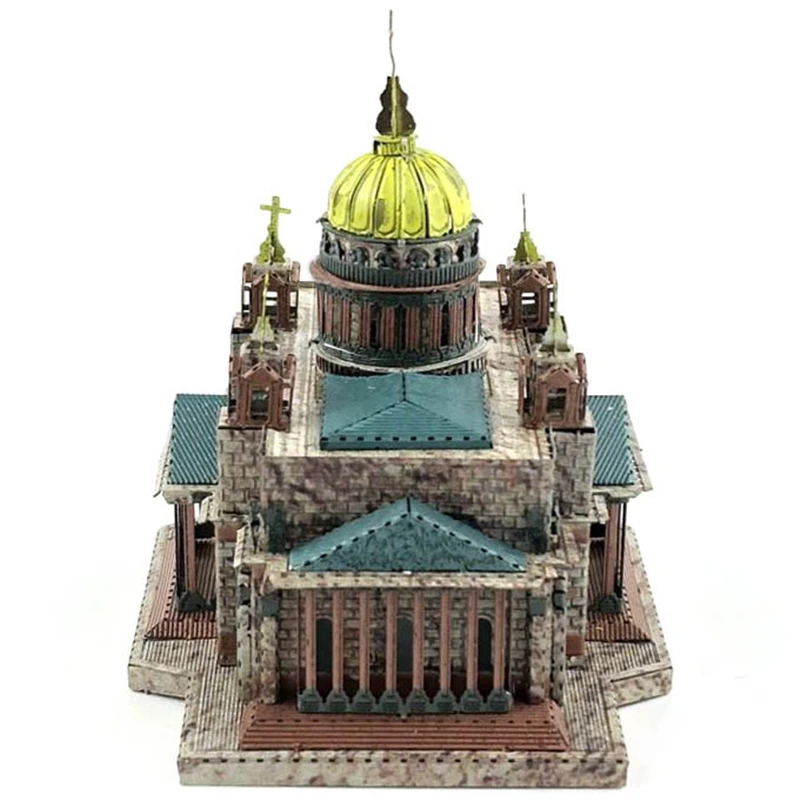 Исаакс собора 3D металлические Пазлы Duomo модель наборы лазерная резка сборка
