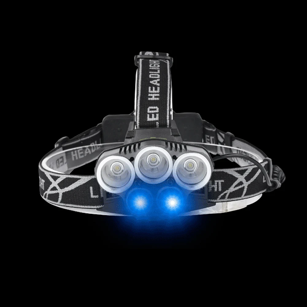 5 LED Rechargeable Headlight Outdoor Riding Hunting Headlamp Adjustable base Waterproof Working | Лампы и освещение