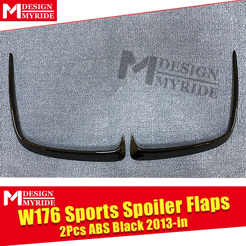 Подходит для заднего бампера W176 Canard Vent Rafts Splitter 2 шт. Mercedes Benz A180 A200 A250 A45 Splitters 2013