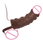 Презервативы из жидкого силикона для мужчин, увеличивающие мужской член, увеличивающие мужское кольцо, толстый презерватив, удлинитель, рукав, интимная игрушка, кольцо на член