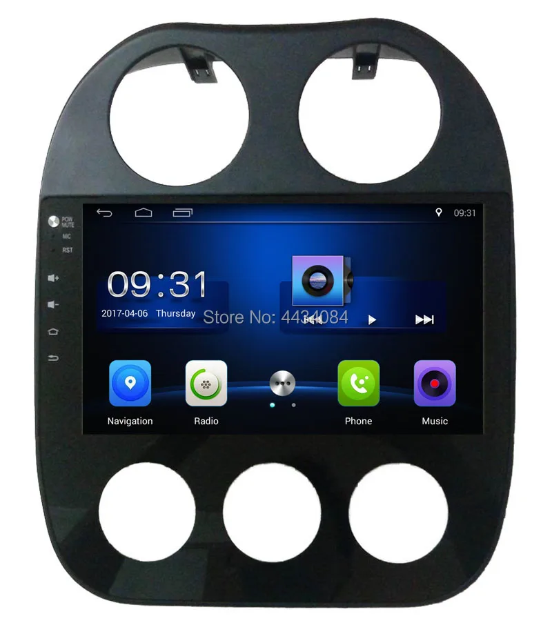 Ouchuangbo Автомобильная Стерео gps Радио система для Jeep Compass 2010 2016 Поддержка USB SWC wifi bt