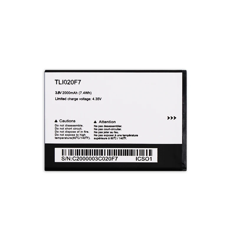 TLI020F7 Батарея для Alcatel PIXI 4 5045D Pop 2 5042D C7 7040 7040D 7041 7041D J720 аккумуляторная батарея 2000