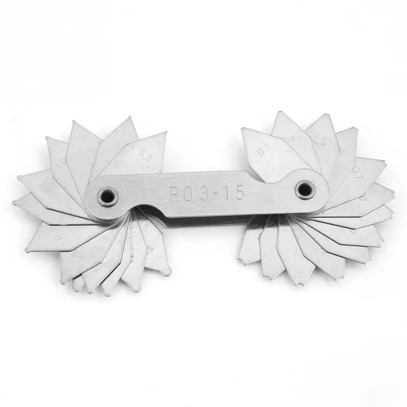 4 шт. нержавеющая сталь радиус филе измерительный инструмент R0.3 1.5/ R1 6.5/ R7 14.5/ R15