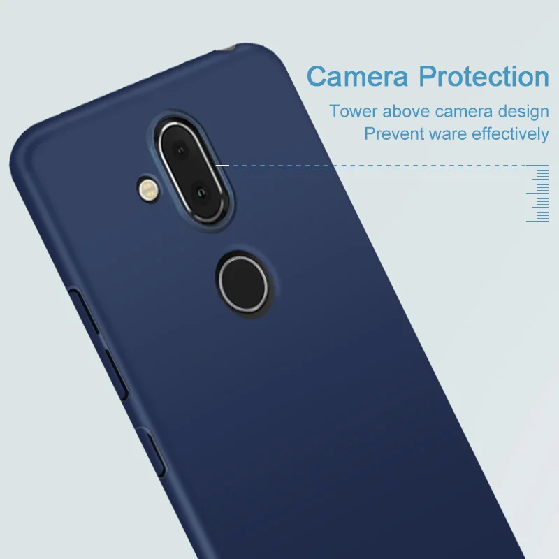 IMAK Jazz phone Case for Nokia X7 8.1 7.1 Plus PC hard matte back cover protection with screen protector anti-fingerprint |