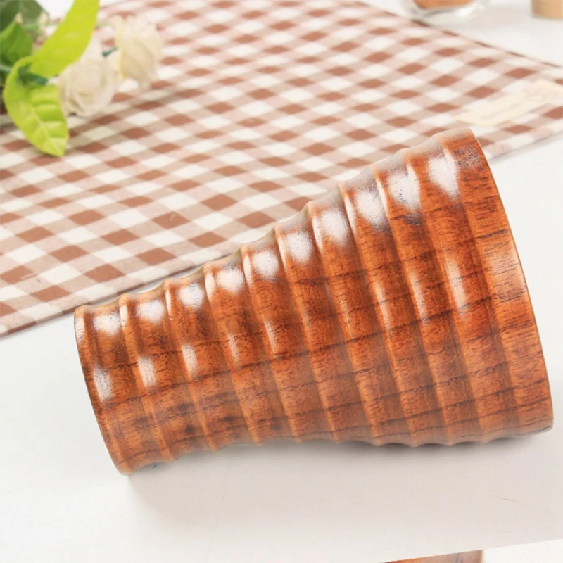 8Ounce Hand-Made Solid Wood Carving Strand Cup For Beer Coffee Milk | Дом и сад