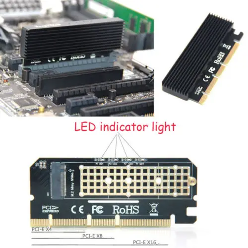Новый адаптер интерфейса карты расширения компьютера M.2 NVMe SSD NGFF для PCIE 3 0