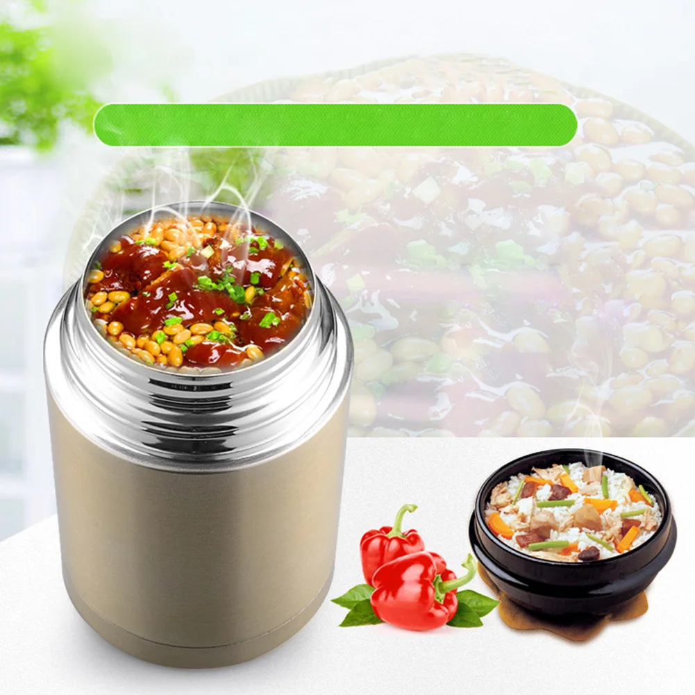 Термосуп большой емкости ручка из нержавеющей стали Вакуумная Пищевая колба