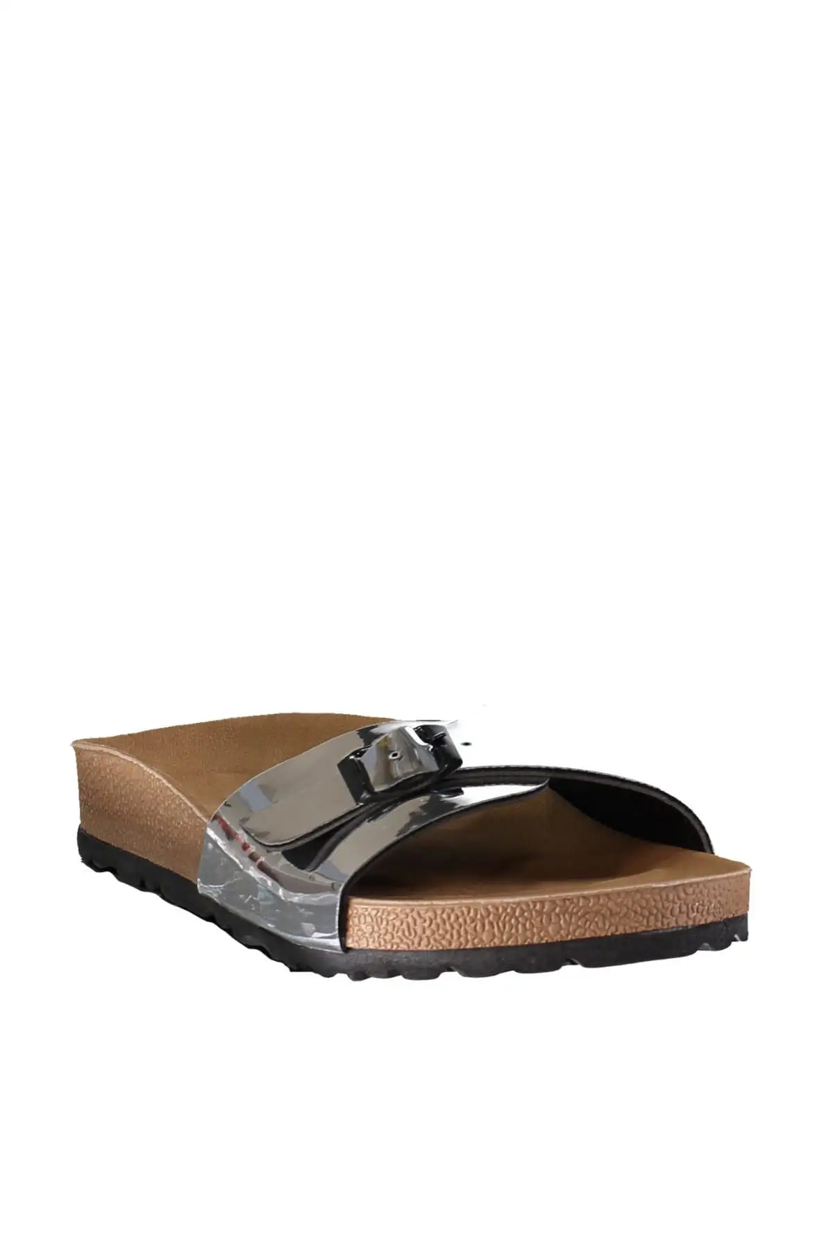 Trendyol серебристые металлические женские тапочки TAKSS19OZ0016|Тапочки| |