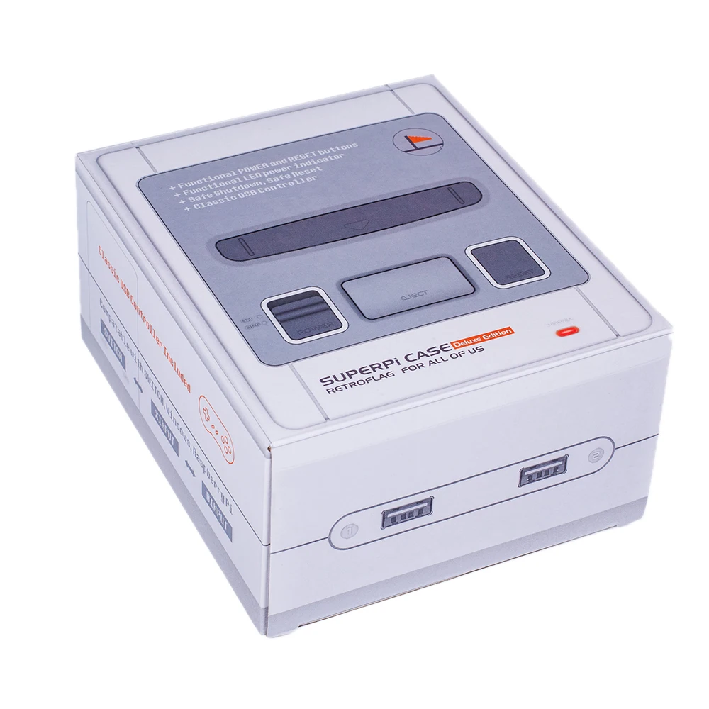 Чехол Retroflag SUPERPI Deluxe Edition безопасный выключатель с кабельным геймпадом